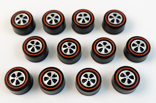 12 US Bearing Style Wheels - Original Dull Chrome Finish, All Medium Size